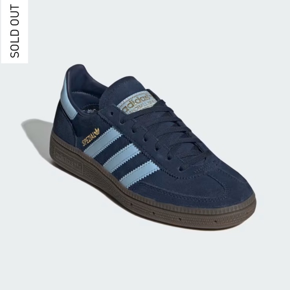 Adidas Handball Spezial Shoes Collegiate Navy Clear Sky Size Youth 5.5/Women 6.5 - Picture 3 of 16